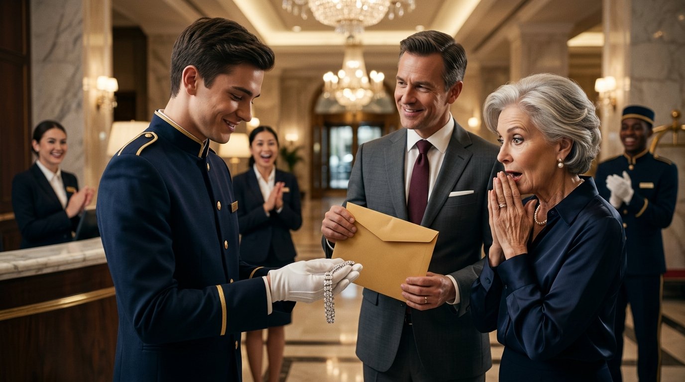 The Bellboy Who Returned a Bracelet — Then Shocked the Entire Hotel 💎😭