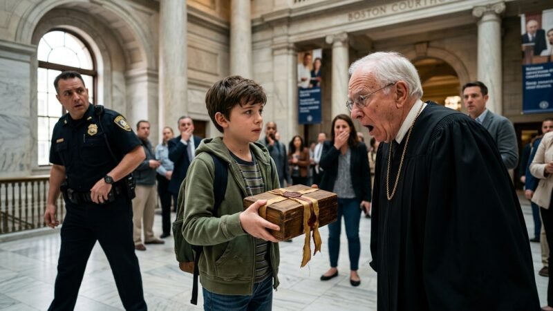 🎬 A Little Boy Brought a Wooden Box to a Courthouse… Then a Judge Broke Down in Tears 😭⚖️🇺🇸
