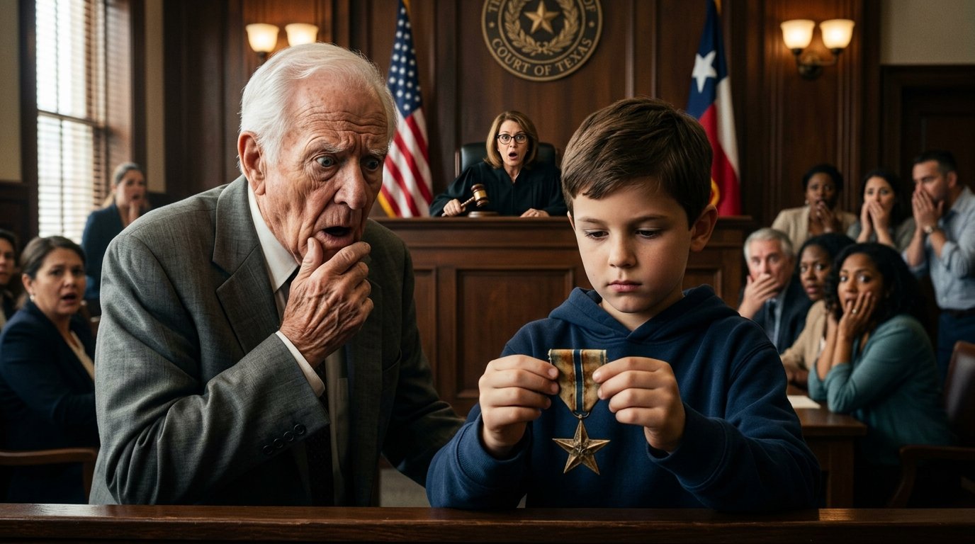 A Little Boy Walked Into a Courtroom With One Medal… Then an Old Man Revealed a Secret That Shocked Everyone 😭🏅