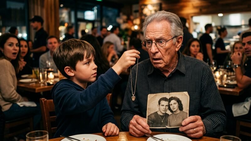 The Boy Tried to Buy Dinner with Coins… Then a Stranger Recognized His Father's Necklace 😭❤️