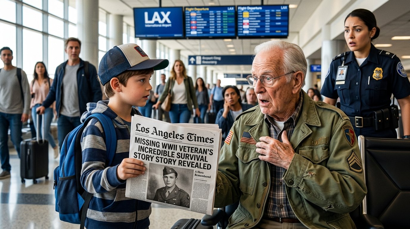 🎬 The Airport Stopped When a Little Boy Recognized an Old Soldier… What Happened Next Left Everyone in Tears 😭🇺🇸