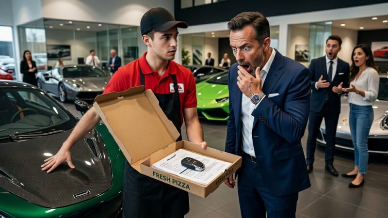 Everyone Thought the Pizza Delivery Boy Was Lost… Then He Inherited an Entire Car Dealership 😱🚗💰😭