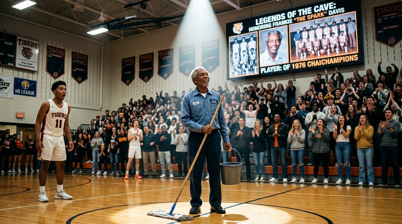 Everyone Laughed at the Old Janitor… Until the Entire Gym Stood Up and Cried 😭🏆❤️