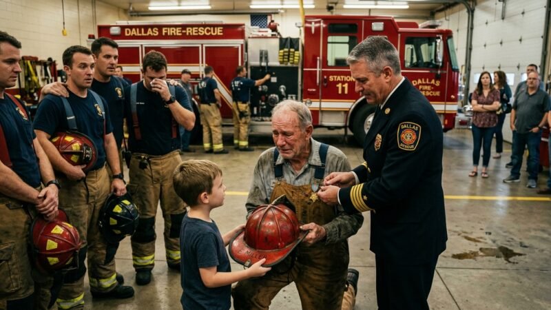 🚒 The Fire Station Mechanic Everyone Ignored… Until One Old Helmet Revealed He Was a True American Hero 🇺🇸❤️