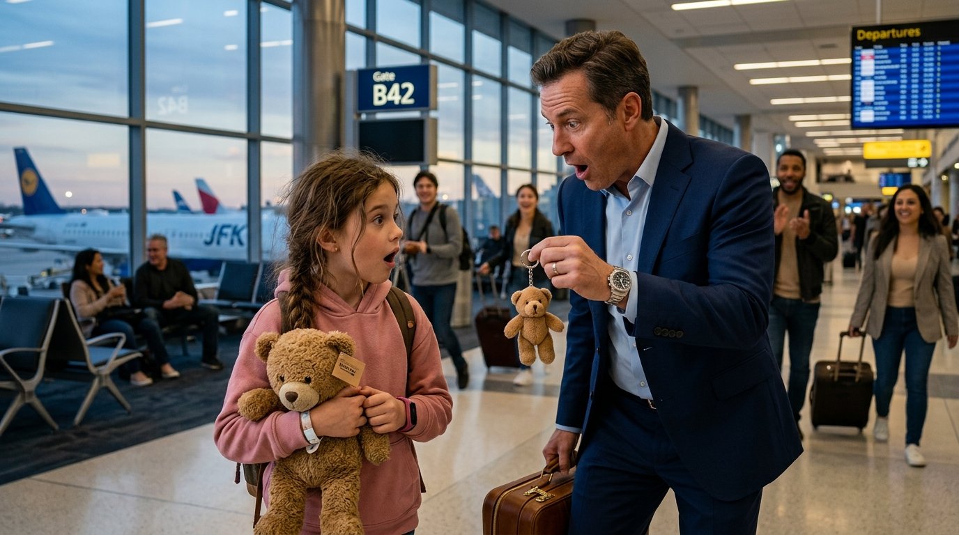The Little Girl Waited at the Airport for 3 Years… Then a Stranger Changed Everything 😢✈️