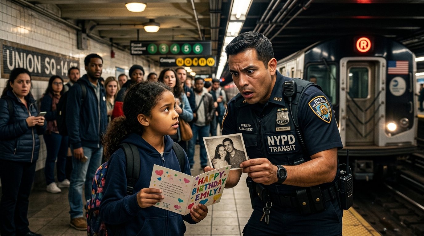 A Little Girl Waited for Her Dad in a Subway Station… Then a Police Officer Recognized His Face 😭🚒❤️