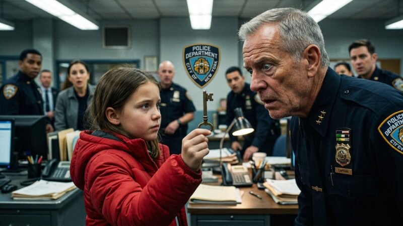 A Little Girl Brought an Old Key to a Police Station… What the Captain Revealed Left Everyone Speechless 😭🔑👮