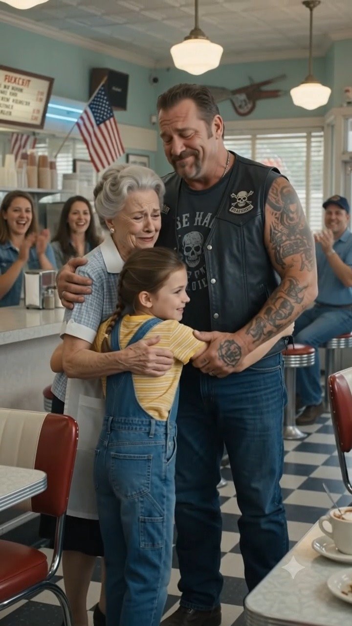 The Elderly Waitress Recognized the Biker’s Vest