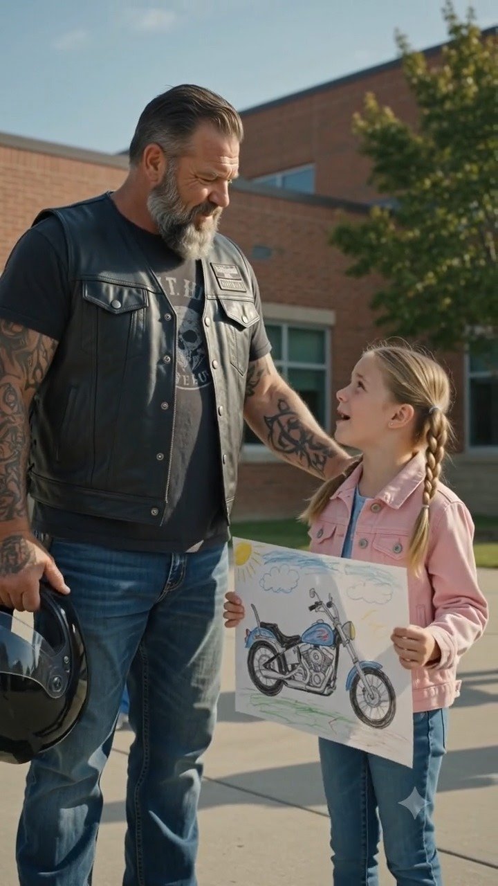 The Biker’s Story Left the Entire School in Tears