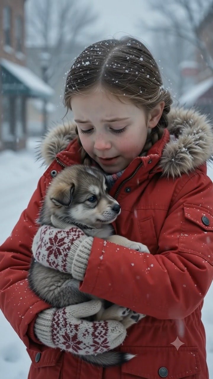 The Little Girl Saved a Shivering Puppy…