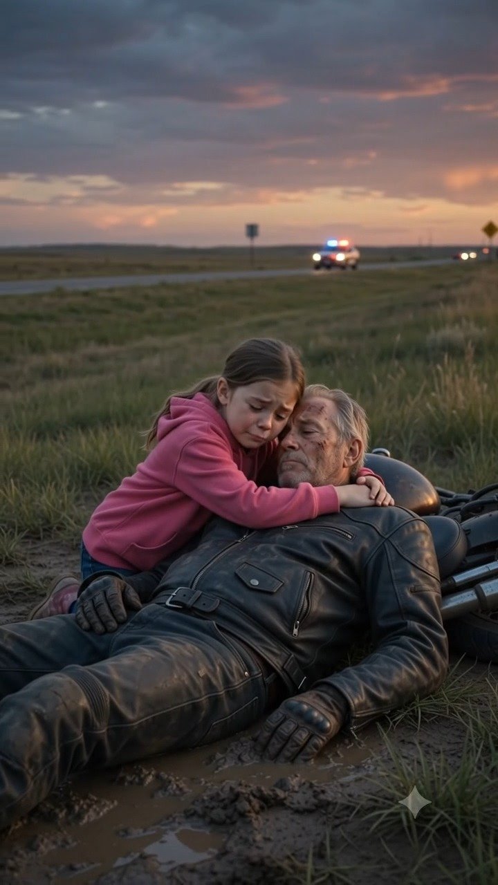 A Little Girl Hugged an Injured Biker…