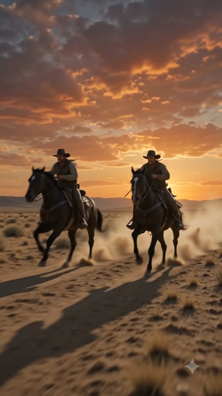 The Riders at Sundown