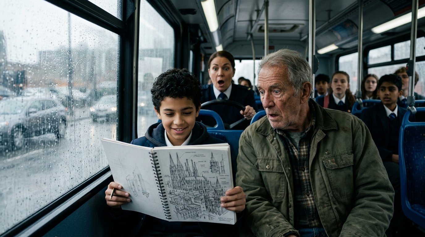 Kids Mocked an Old Man on a School Bus… Then They Discovered He Built Their Schools 😭🏫❤️
