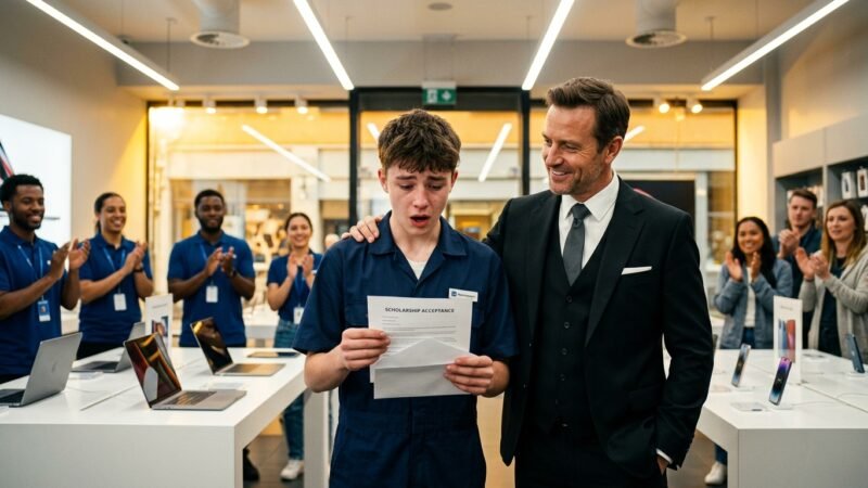The Apple Store Cleaner Returned a Million-Dollar Laptop—What the CEO Did Next Left Everyone Speechless 🍎🚗