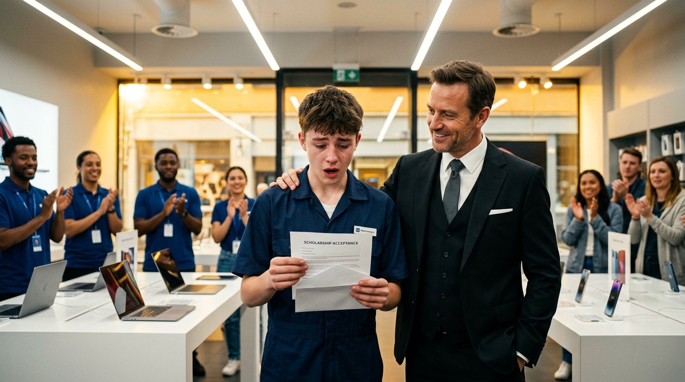 The Apple Store Cleaner Returned a Million-Dollar Laptop—What the CEO Did Next Left Everyone Speechless 🍎🚗