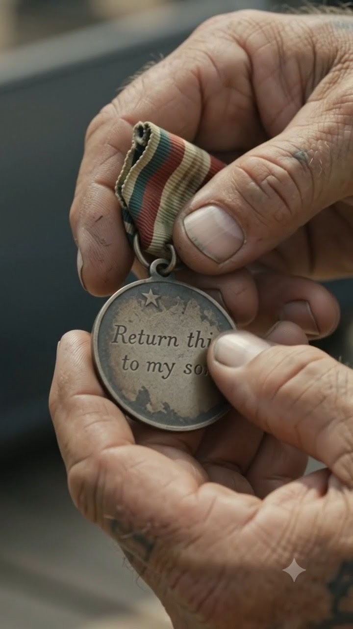 THE MEDAL RETURNED—AND THE BIKER LEARNED HE HAD A SON