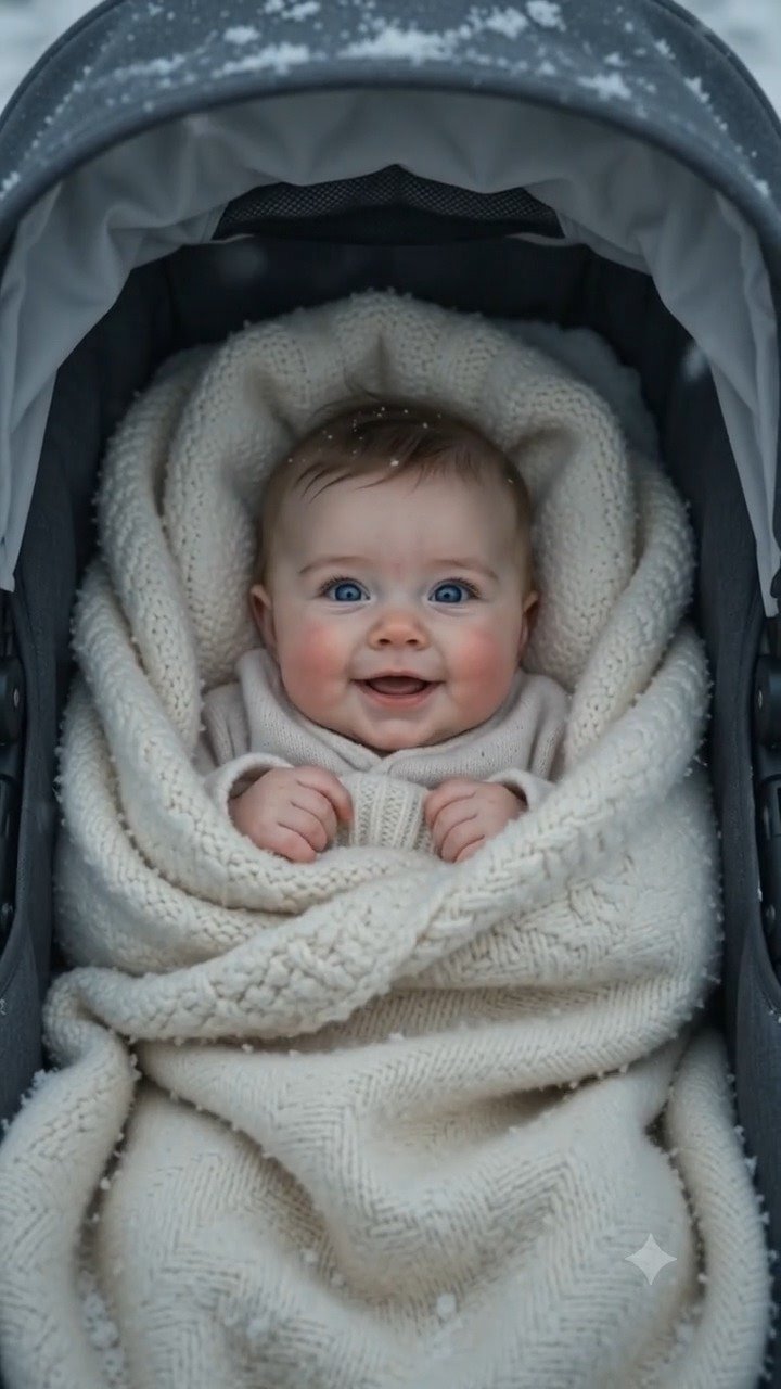 The Baby Stroller in the Snowstorm
