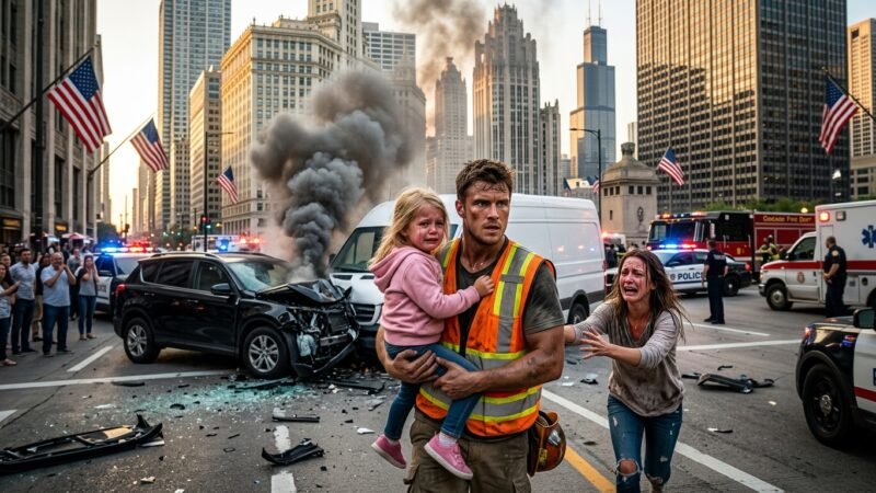 Construction Worker Risks Everything to Save a Little Girl After a Horrific Crash ❤️🚨