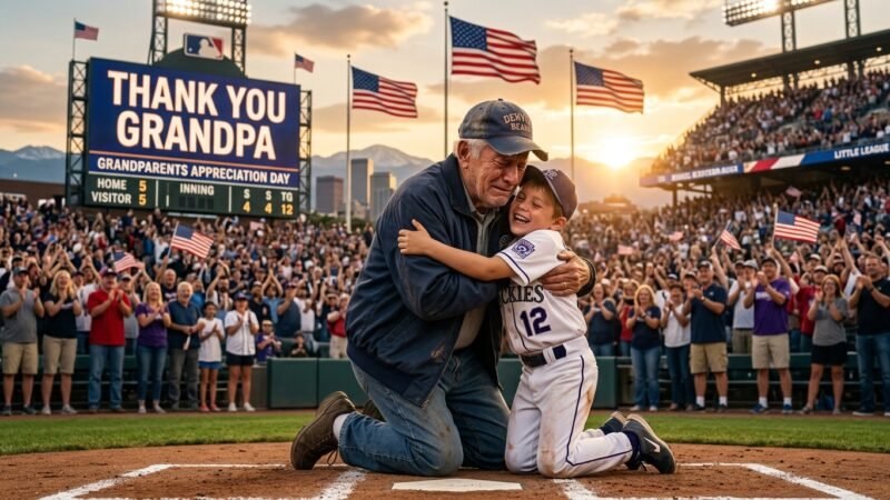 He Sat Alone in the Top Row… Until His Grandson Stopped the Entire Baseball Game for Him ❤️⚾🇺🇸