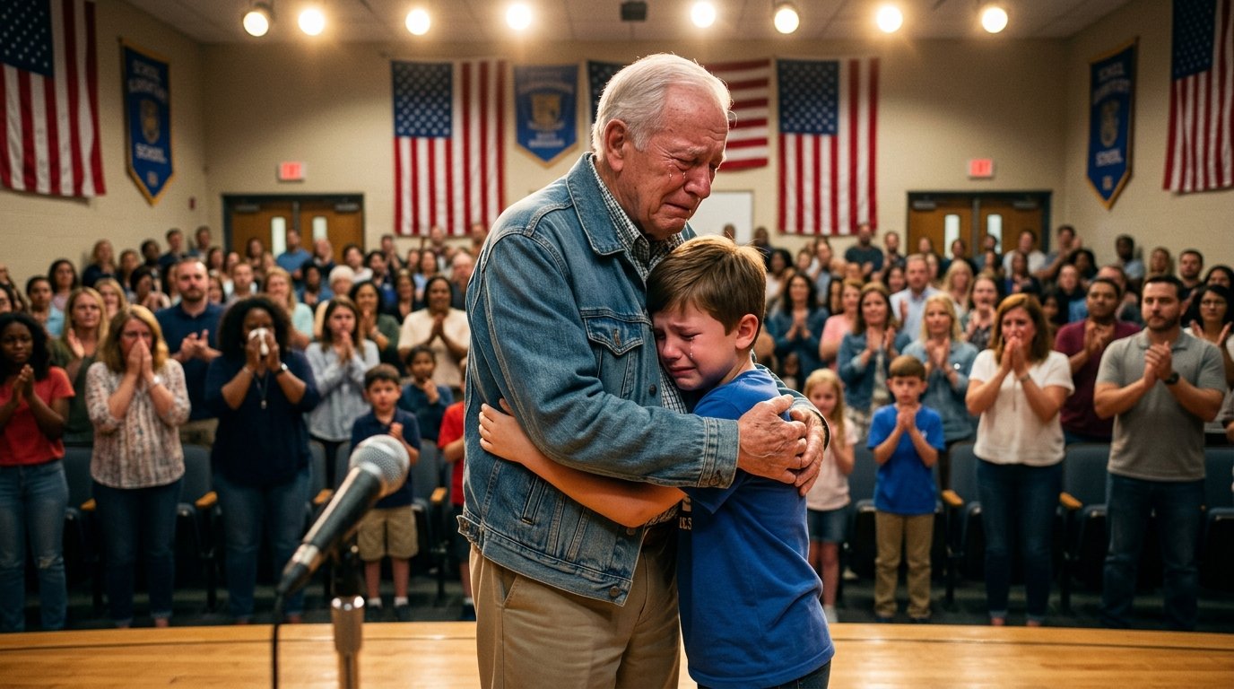 He Thought His Grandson Forgot Him… Then the Entire School Was Left in Tears ❤️👴🎓