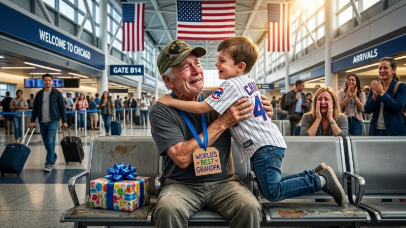Grandpa Thought Everyone Forgot His Birthday… Until an Entire Airport Witnessed the Surprise of a Lifetime 🎂❤️🇺🇸
