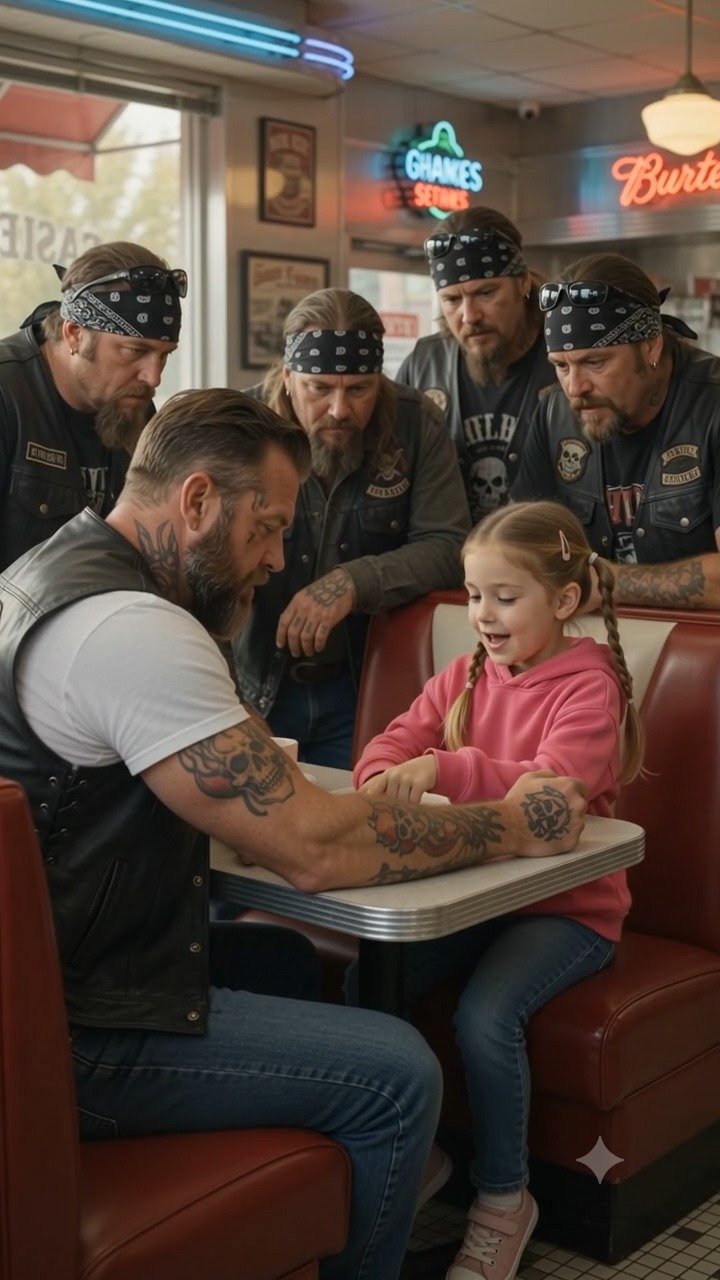 Little Girl Recognizes a Biker’s Tattoo