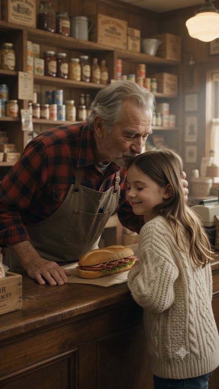 An Old Shopkeeper Gave a Hungry Little Girl a Free Sandwich