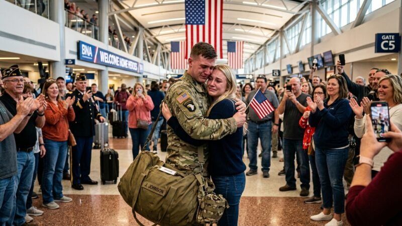 She Waited 14 Months for This Moment… Then He Finally Came Home 🇺🇸❤️😭